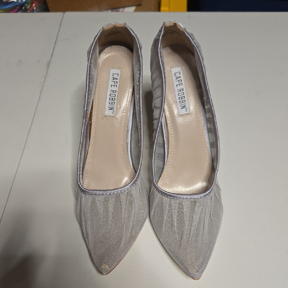 Cape Robbin Silver Pointed Heels - image 1